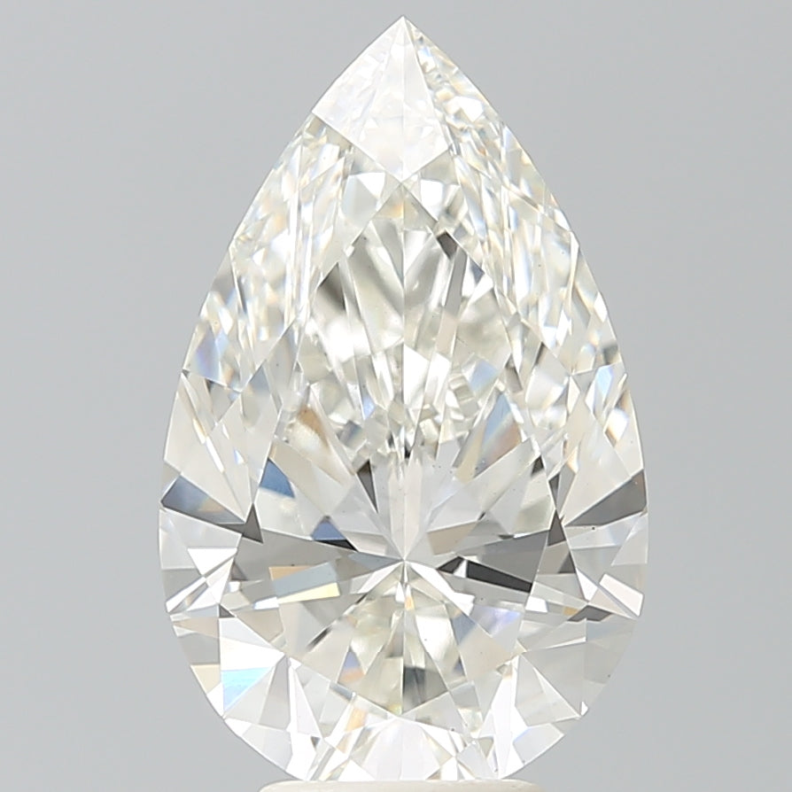 5.35 Carat Pear Shaped, Ideal Cut, G Color, VS1 Clarity, IGI Certified Lab Grown Diamond