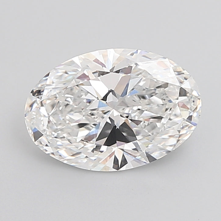 4.08 Carat Oval Shaped, Ideal Cut, D Color, VVS2 Clarity, IGI Certified Lab Grown Diamond