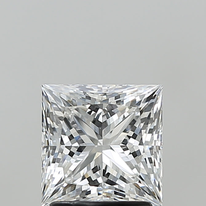 2.10 Carat Princess Shaped, Ideal Cut, E Color, VVS2 Clarity, IGI Certified Lab Grown Diamond