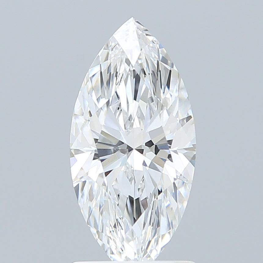 1.57 Carat Marquise Shaped, Ideal Cut, D Color, VVS2 Clarity, IGI Certified Lab Grown Diamond