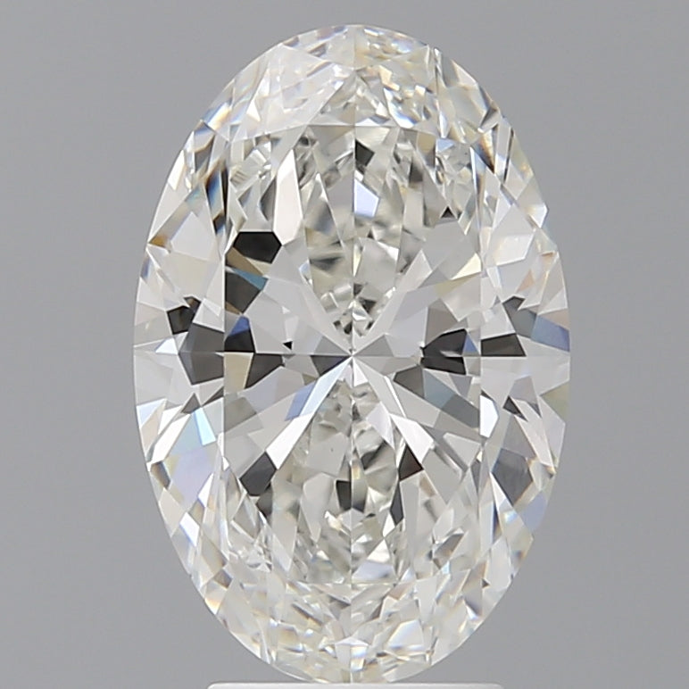 4.05 Carat Oval Shaped, Ideal Cut, F Color, VVS2 Clarity, IGI Certified Lab Grown Diamond