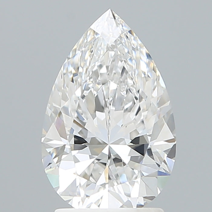 2.24 Carat Pear Shaped, Excellent Cut, D Color, VVS2 Clarity, IGI Certified Lab Grown Diamond