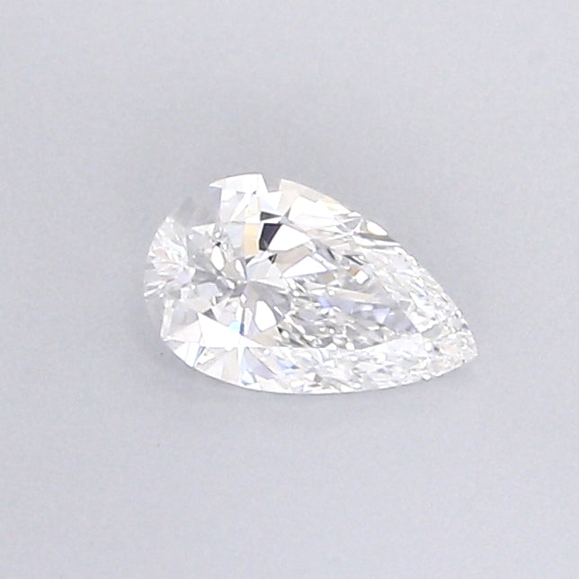 0.38 Carat Pear Shaped, Very Good Cut, D Color, VVS1 Clarity, IGI Certified Lab Grown Diamond