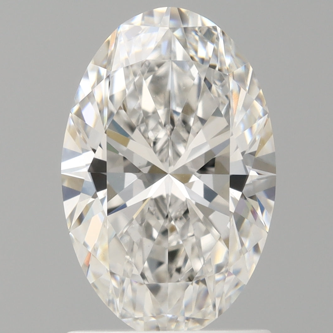 1.50 Carat Oval Shaped, Ideal Cut, F Color, VVS2 Clarity, IGI Certified Lab Grown Diamond