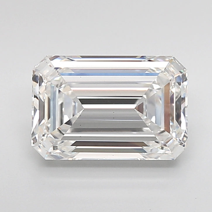 3.05 Carat Emerald Shaped, Ideal Cut, E Color, VS1 Clarity, IGI Certified Lab Grown Diamond