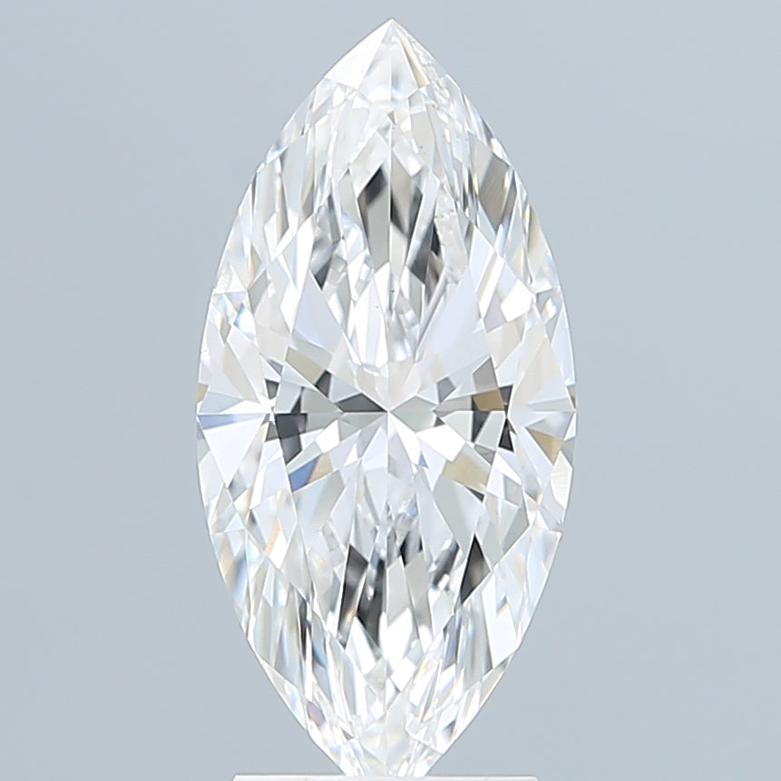 3.04 Carat Marquise Shaped, Ideal Cut, E Color, VS1 Clarity, IGI Certified Lab Grown Diamond