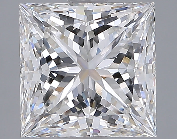 3.06 Carat Princess Shaped, Ideal Cut, F Color, VVS2 Clarity, IGI Certified Lab Grown Diamond