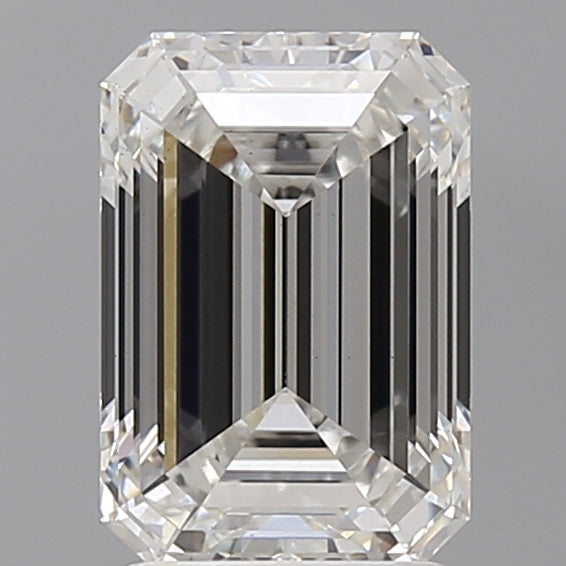 2.60 Carat Emerald Shaped, Ideal Cut, F Color, VS1 Clarity, IGI Certified Lab Grown Diamond