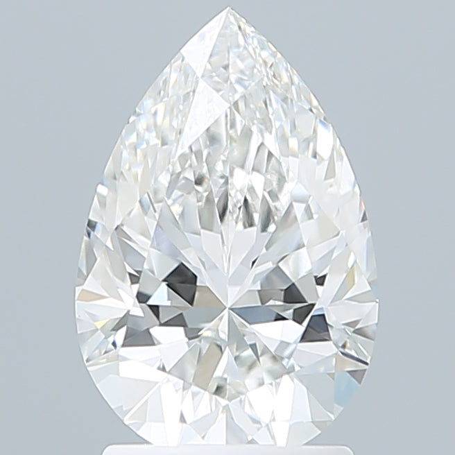 2.06 Carat Pear Shaped, Excellent Cut, F Color, VVS2 Clarity, IGI Certified Lab Grown Diamond