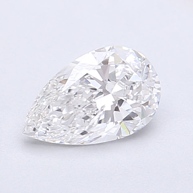 0.80 Carat Pear Shaped, Very Good Cut, D Color, VVS2 Clarity, IGI Certified Lab Grown Diamond