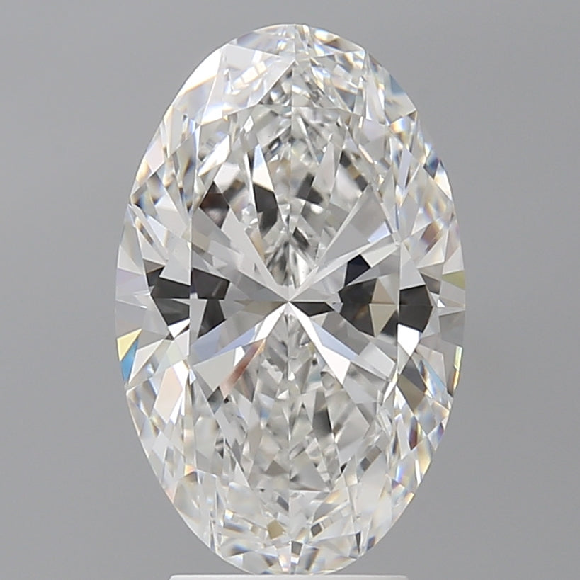 4.08 Carat Oval Shaped, Ideal Cut, E Color, VVS2 Clarity, IGI Certified Lab Grown Diamond