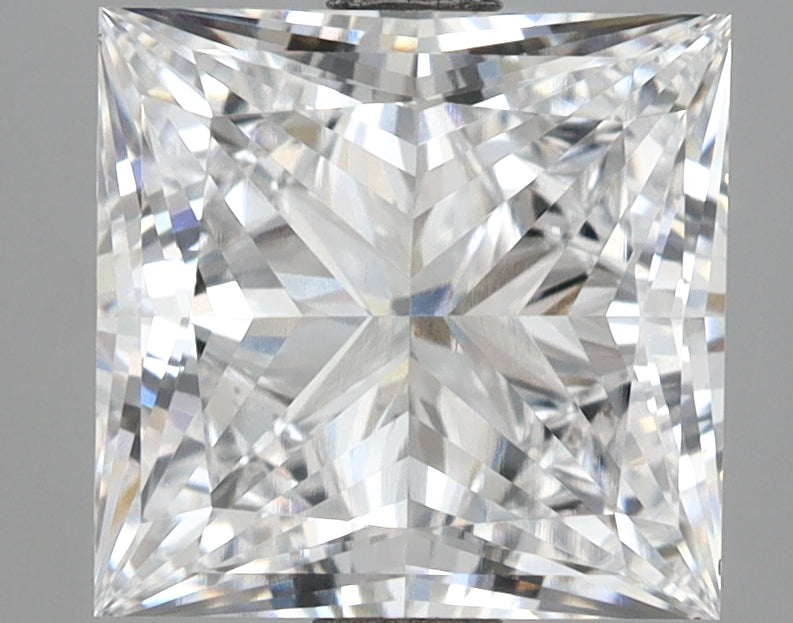 3.51 Carat Princess Shaped, Excellent Cut, D Color, VVS2 Clarity, IGI Certified Lab Grown Diamond