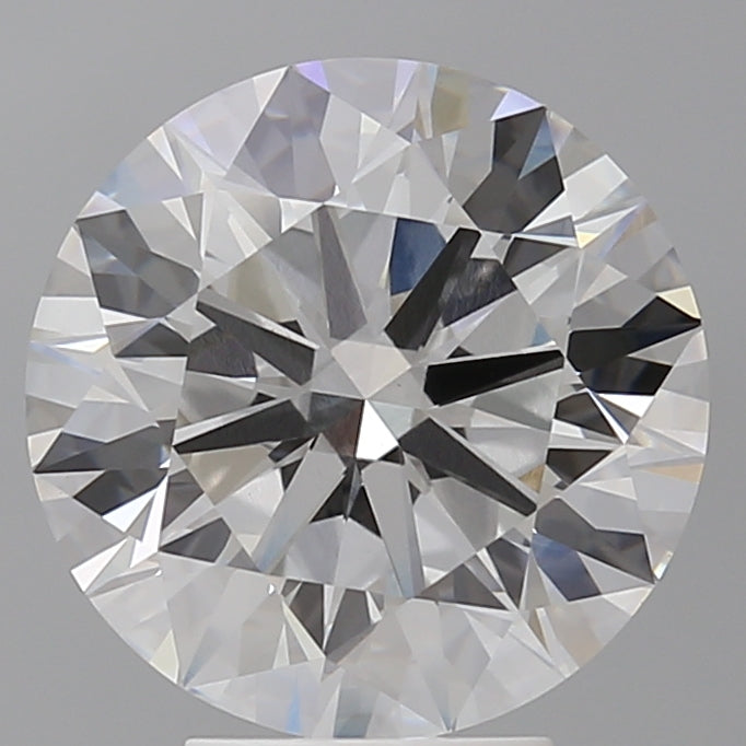 5.07 Carat Round Shaped, Ideal Cut, F Color, VVS2 Clarity, IGI Certified Lab Grown Diamond