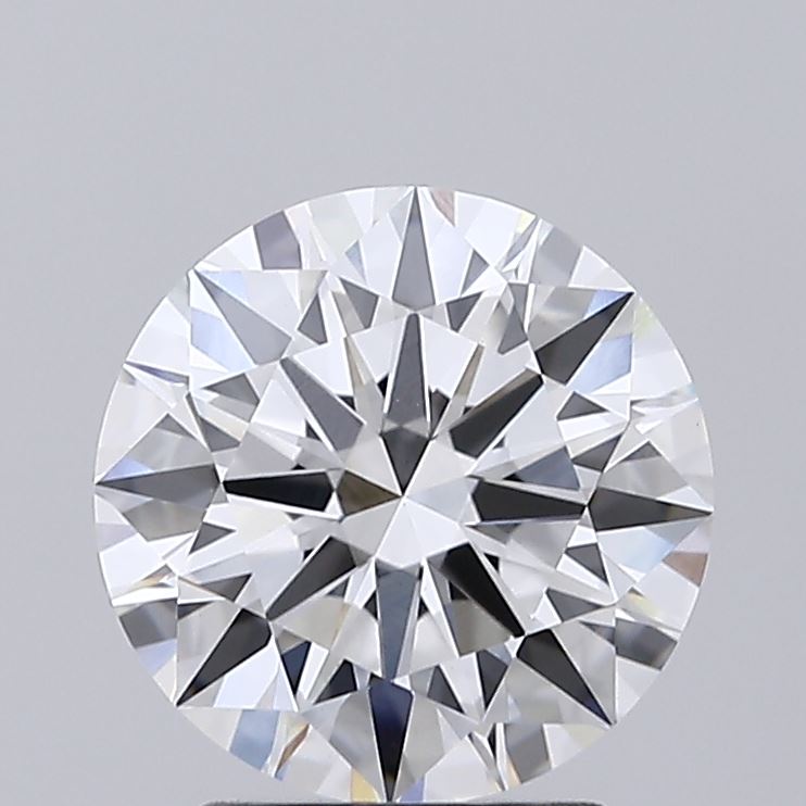 2.25 Carat Round Shaped, Ideal Cut, D Color, VVS2 Clarity, IGI Certified Lab Grown Diamond
