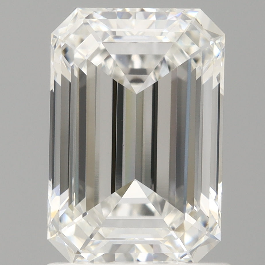 1.53 Carat Emerald Shaped, Ideal Cut, E Color, VVS2 Clarity, IGI Certified Lab Grown Diamond