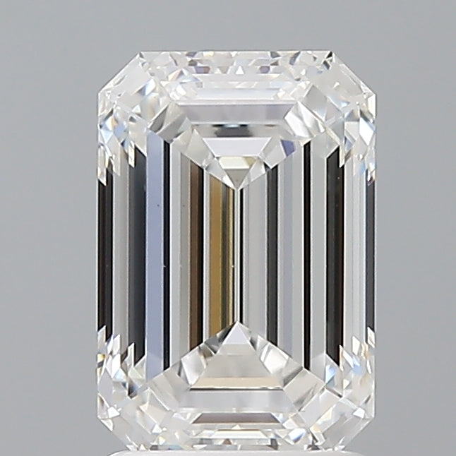 2.06 Carat Emerald Shaped, Ideal Cut, D Color, VS1 Clarity, IGI Certified Lab Grown Diamond