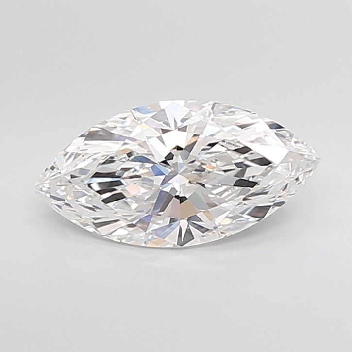 3.09 Carat Marquise Shaped, Ideal Cut, E Color, VVS2 Clarity, IGI Certified Lab Grown Diamond