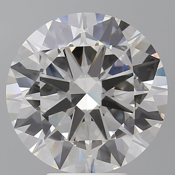 6.09 Carat Round Shaped, Excellent Cut, F Color, VS1 Clarity, IGI Certified Lab Grown Diamond