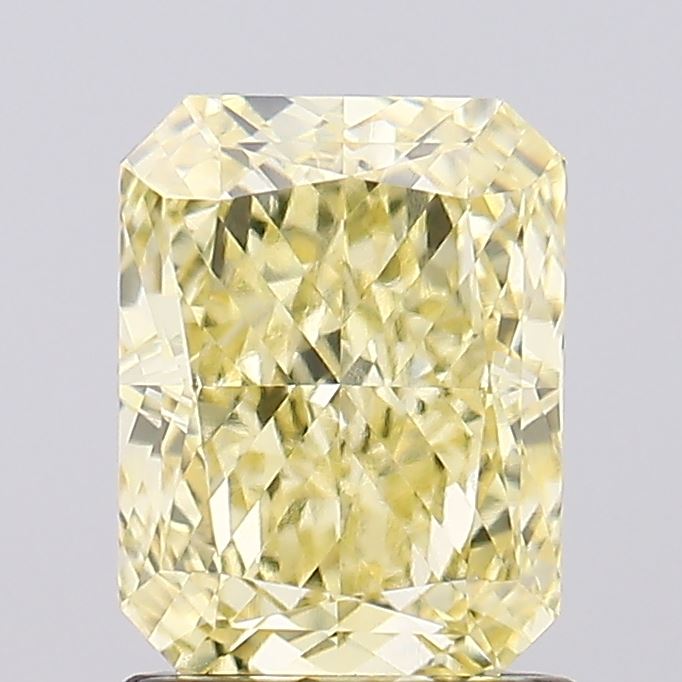 1.71 Carat Radiant Shaped, Excellent Cut, VVS2 Clarity, IGI Certified Lab Grown Diamond