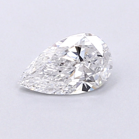 0.37 Carat Pear Shaped, Very Good Cut, D Color, VVS2 Clarity, IGI Certified Lab Grown Diamond