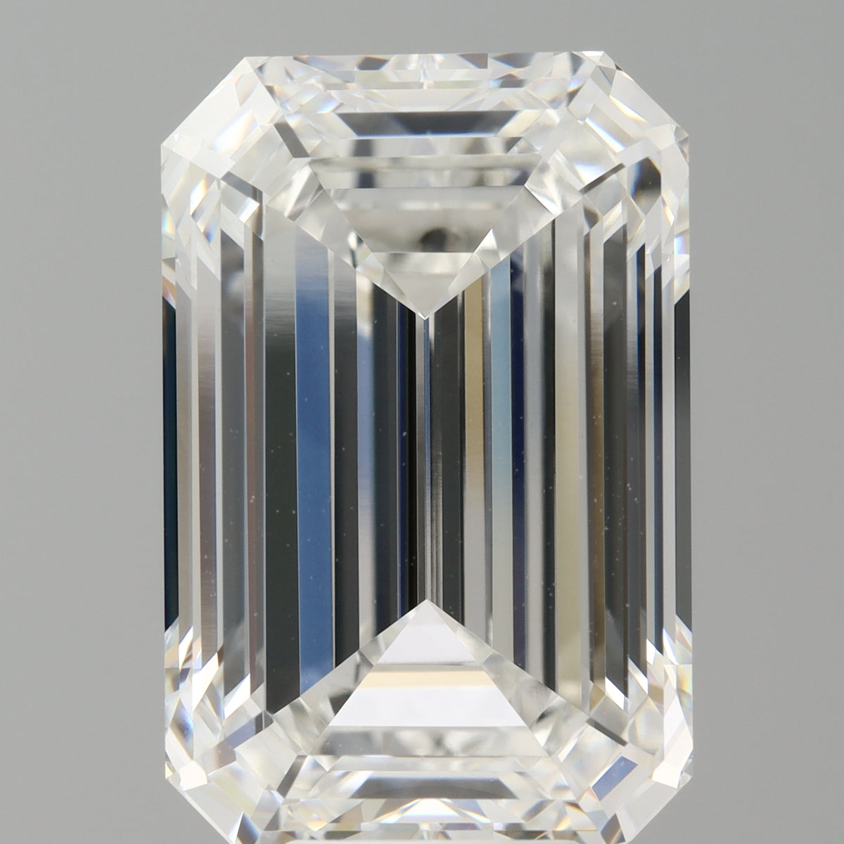 8.58 Carat Emerald Shaped, Ideal Cut, F Color, VVS2 Clarity, IGI Certified Lab Grown Diamond