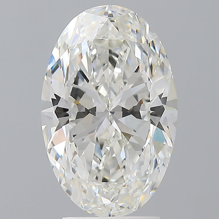 3.60 Carat Oval Shaped, Ideal Cut, F Color, VVS2 Clarity, IGI Certified Lab Grown Diamond