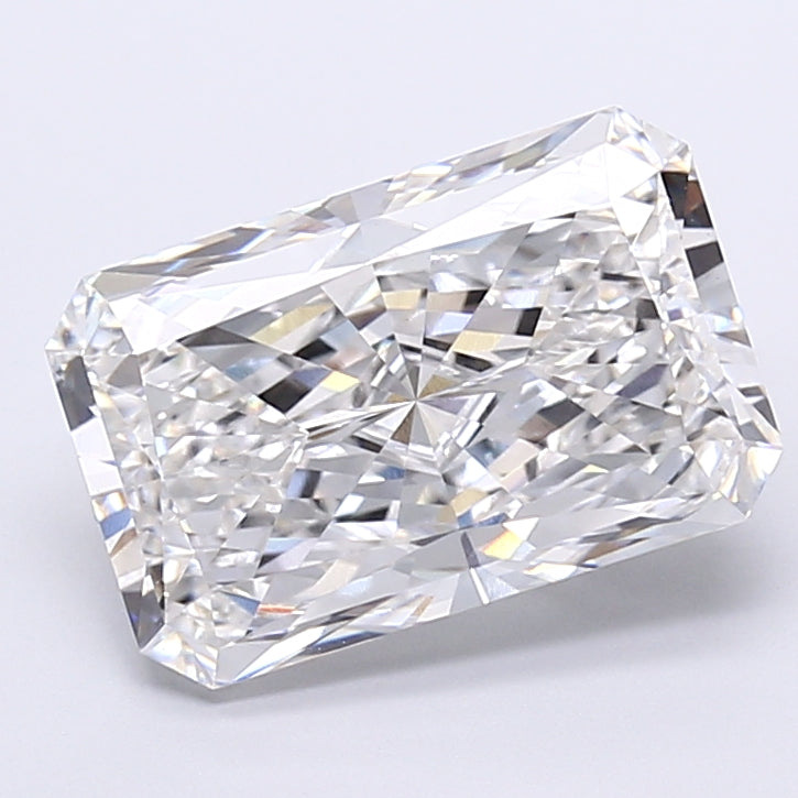 6.16 Carat Radiant Shaped, Very Good Cut, E Color, VS1 Clarity, IGI Certified Lab Grown Diamond