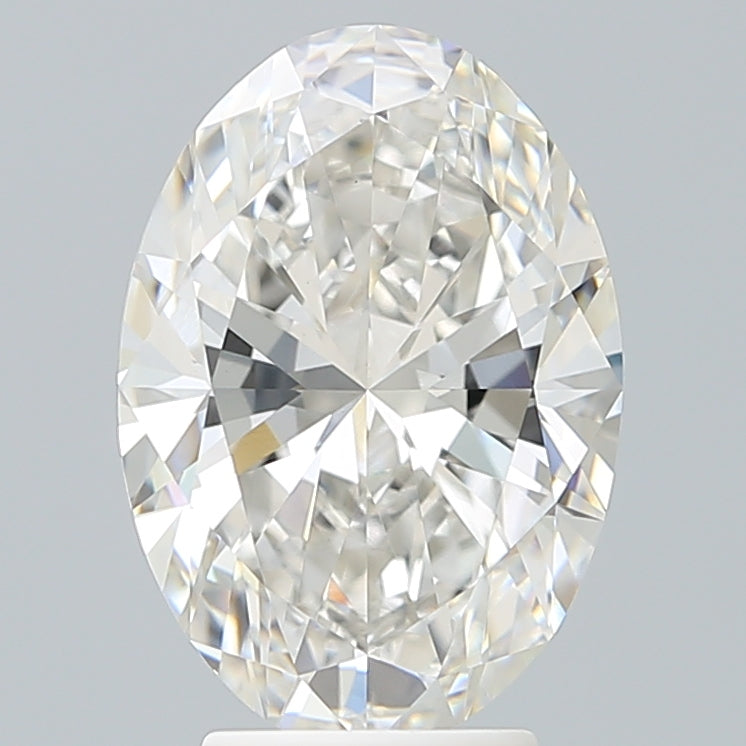 4.09 Carat Oval Shaped, Excellent Cut, G Color, VVS2 Clarity, IGI Certified Lab Grown Diamond