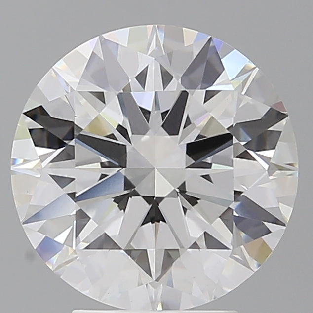 4.07 Carat Round Shaped, Ideal Cut, E Color, VVS2 Clarity, IGI Certified Lab Grown Diamond