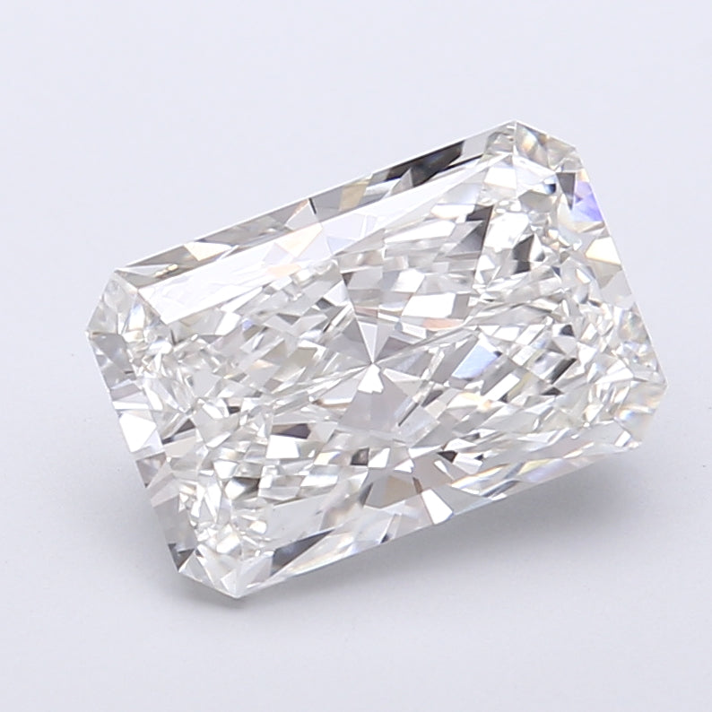 2.72 Carat Radiant Shaped, Very Good Cut, F Color, VVS2 Clarity, IGI Certified Lab Grown Diamond