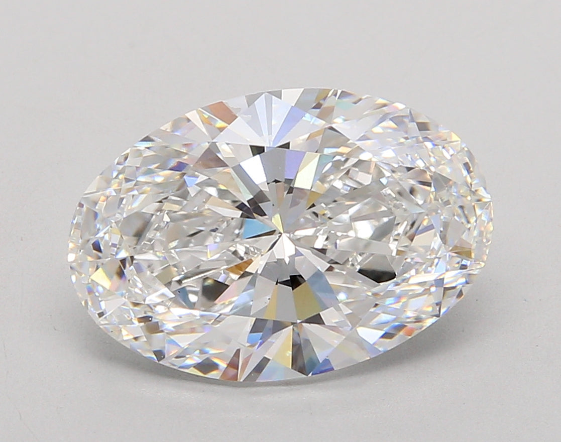 5.05 Carat Oval Shaped, Ideal Cut, D Color, VS1 Clarity, IGI Certified Lab Grown Diamond