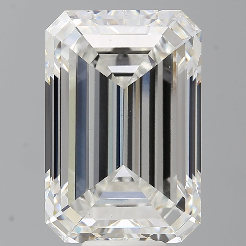 12.07 Carat Emerald Shaped, Ideal Cut, F Color, VS1 Clarity, IGI Certified Lab Grown Diamond