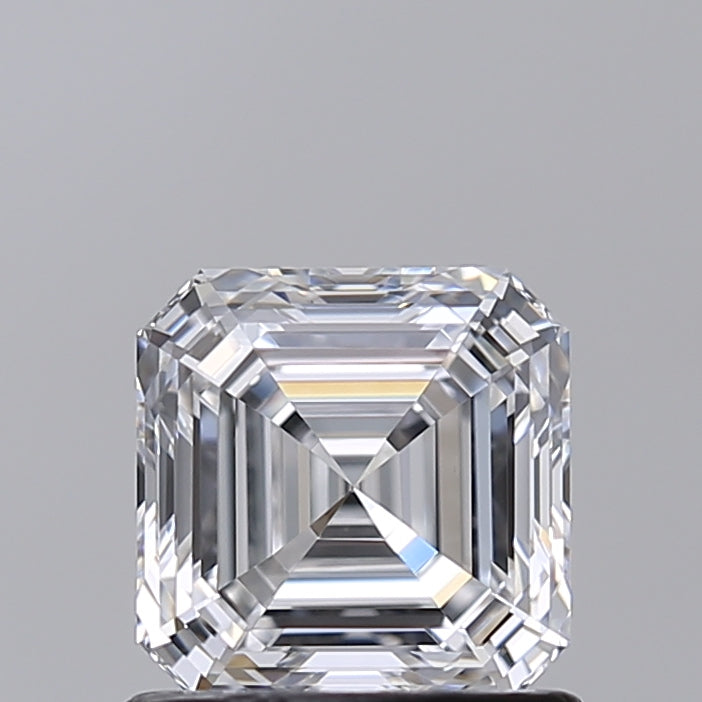 1.01 Carat Asscher Shaped, Very Good Cut, D Color, VVS2 Clarity, IGI Certified Lab Grown Diamond