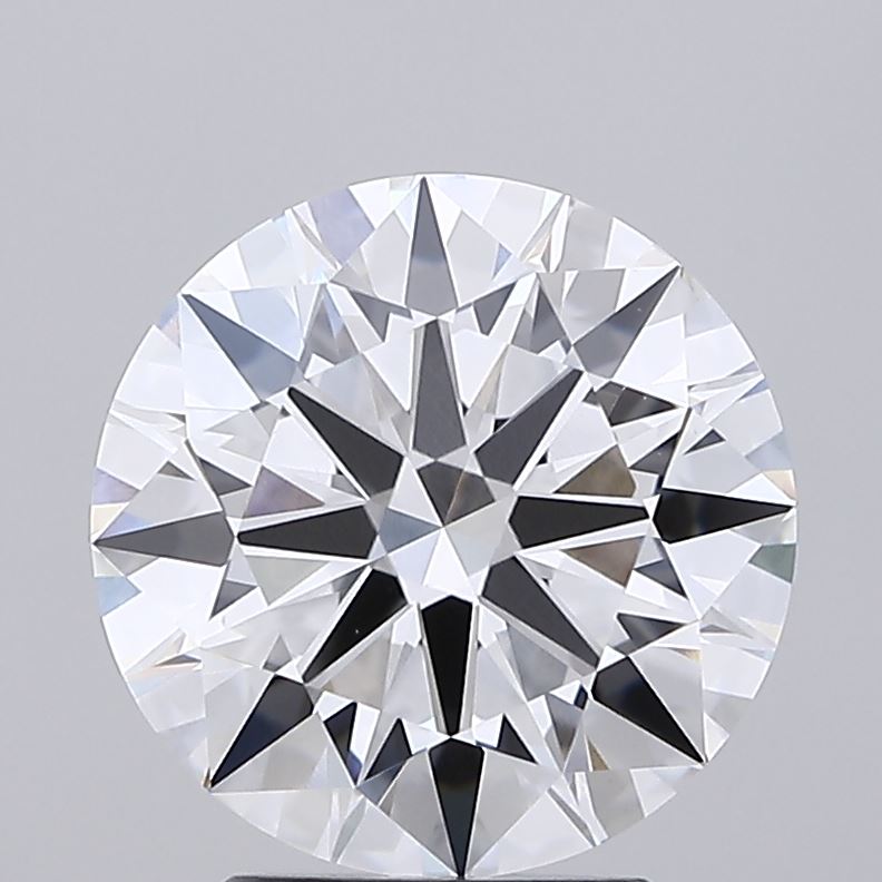 3.45 Carat Round Shaped, Ideal Cut, D Color, VVS2 Clarity, IGI Certified Lab Grown Diamond