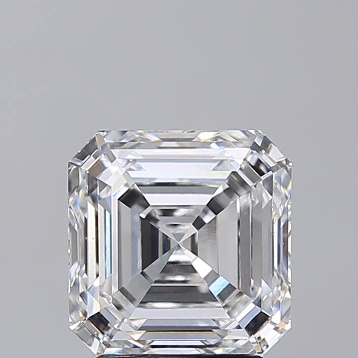 3.02 Carat Asscher Shaped, Very Good Cut, F Color, VVS2 Clarity, IGI Certified Lab Grown Diamond