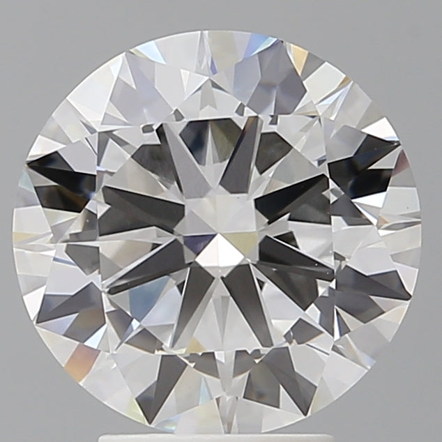 4.02 Carat Round Shaped, Excellent Cut, F Color, VVS2 Clarity, IGI Certified Lab Grown Diamond