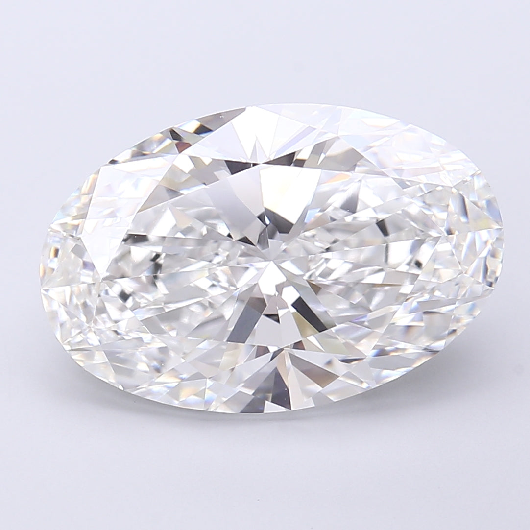 8.12 Carat Oval Shaped, Very Good Cut, E Color, VVS2 Clarity, IGI Certified Lab Grown Diamond