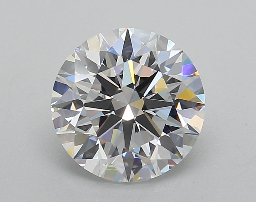 2.01 Carat Round Shaped, Ideal Cut, D Color, IF Clarity, IGI Certified Lab Grown Diamond