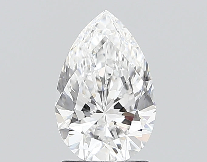 1.51 Carat Pear Shaped, Ideal Cut, D Color, VVS2 Clarity, IGI Certified Lab Grown Diamond