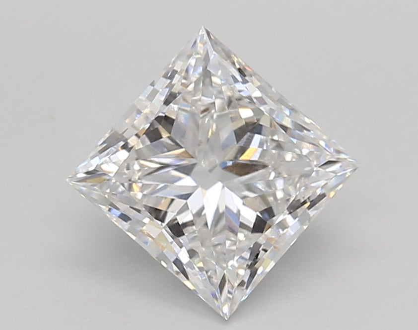 1.52 Carat Princess Shaped, Excellent Cut, D Color, VS1 Clarity, IGI Certified Lab Grown Diamond