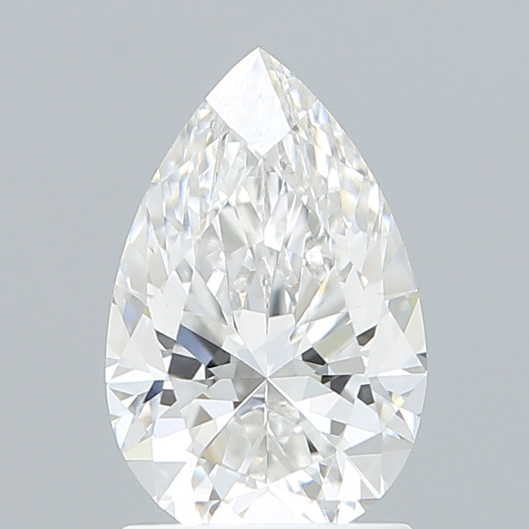1.56 Carat Pear Shaped, Ideal Cut, E Color, VVS2 Clarity, IGI Certified Lab Grown Diamond