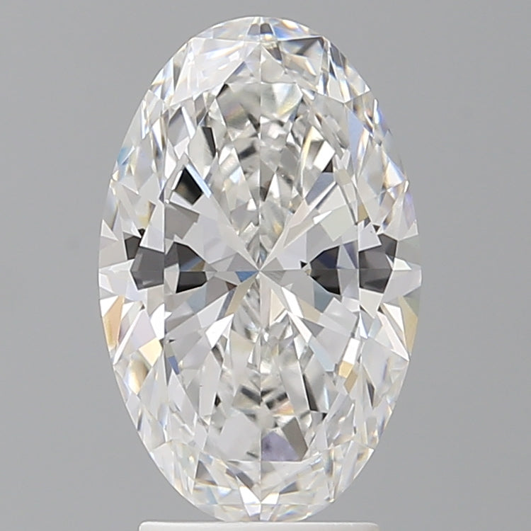 3.05 Carat Oval Shaped, Ideal Cut, E Color, VVS2 Clarity, IGI Certified Lab Grown Diamond