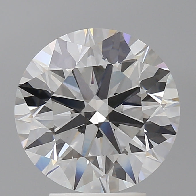 4.04 Carat Round Shaped, Ideal Cut, F Color, VVS2 Clarity, IGI Certified Lab Grown Diamond