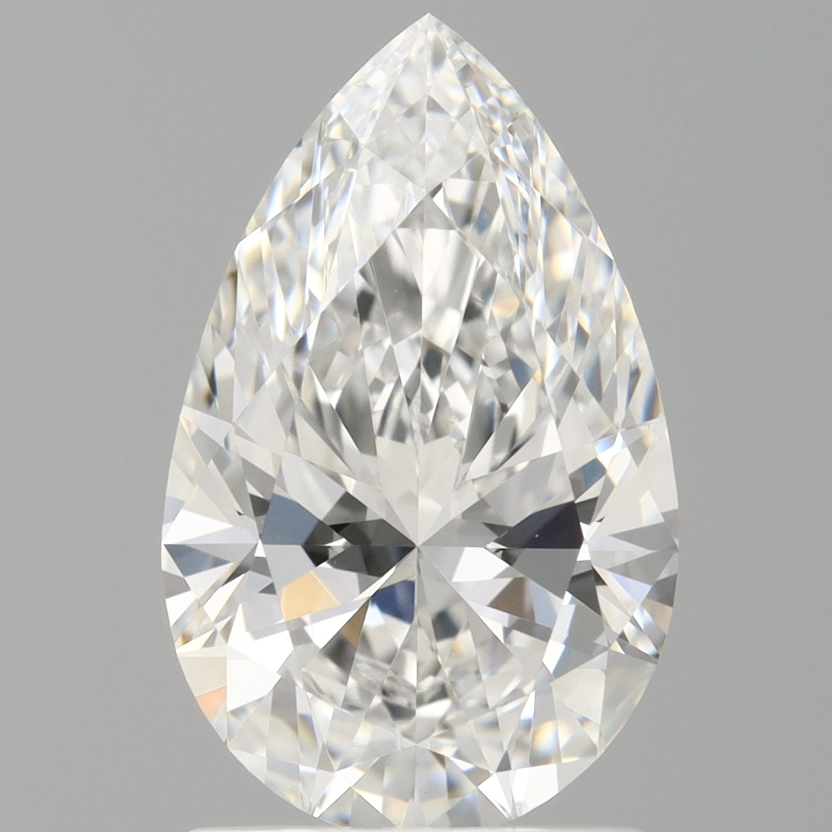 1.58 Carat Pear Shaped, Ideal Cut, E Color, VVS2 Clarity, IGI Certified Lab Grown Diamond