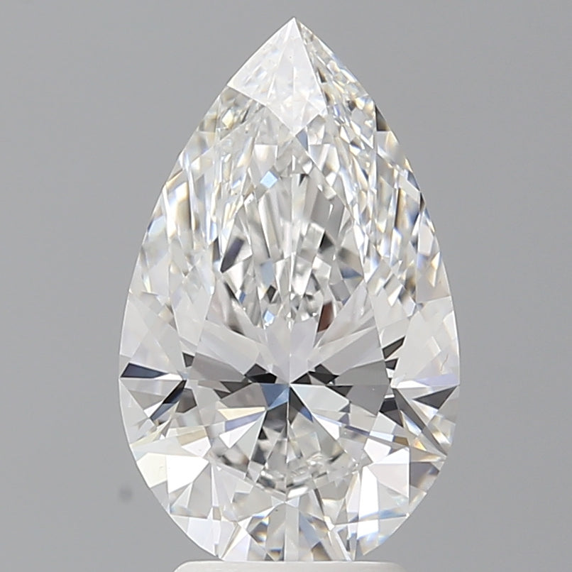 3.55 Carat Pear Shaped, Ideal Cut, E Color, VS1 Clarity, IGI Certified Lab Grown Diamond