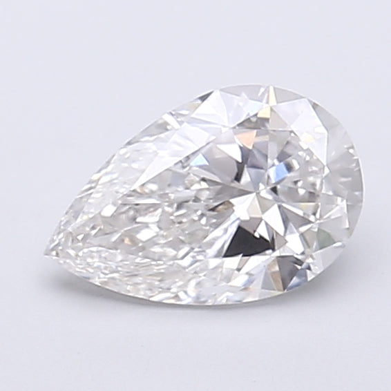 0.90 Carat Pear Shaped, Very Good Cut, F Color, VVS2 Clarity, IGI Certified Lab Grown Diamond
