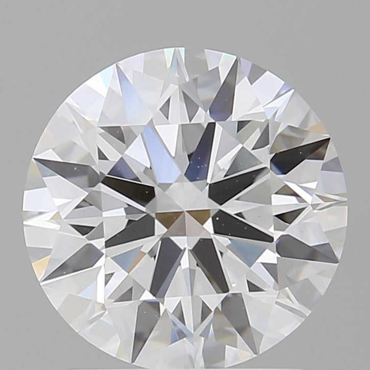 2.06 Carat Round Shaped, Ideal Cut, E Color, VVS2 Clarity, IGI Certified Lab Grown Diamond