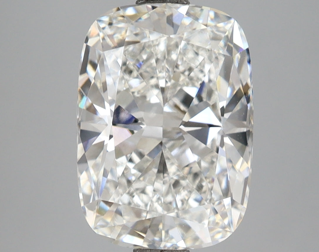 4.10 Carat Cushion Shaped, Ideal Cut, E Color, VVS2 Clarity, IGI Certified Lab Grown Diamond