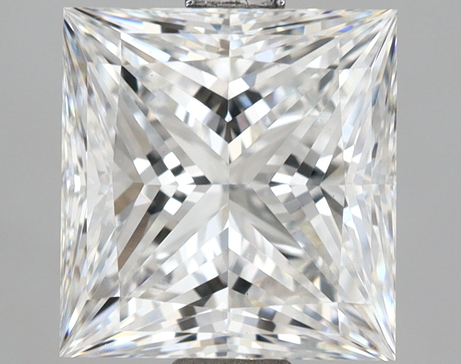 2.81 Carat Princess Shaped, Ideal Cut, E Color, VS1 Clarity, IGI Certified Lab Grown Diamond