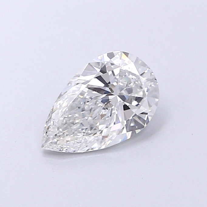0.59 Carat Pear Shaped, Very Good Cut, D Color, VVS2 Clarity, IGI Certified Lab Grown Diamond